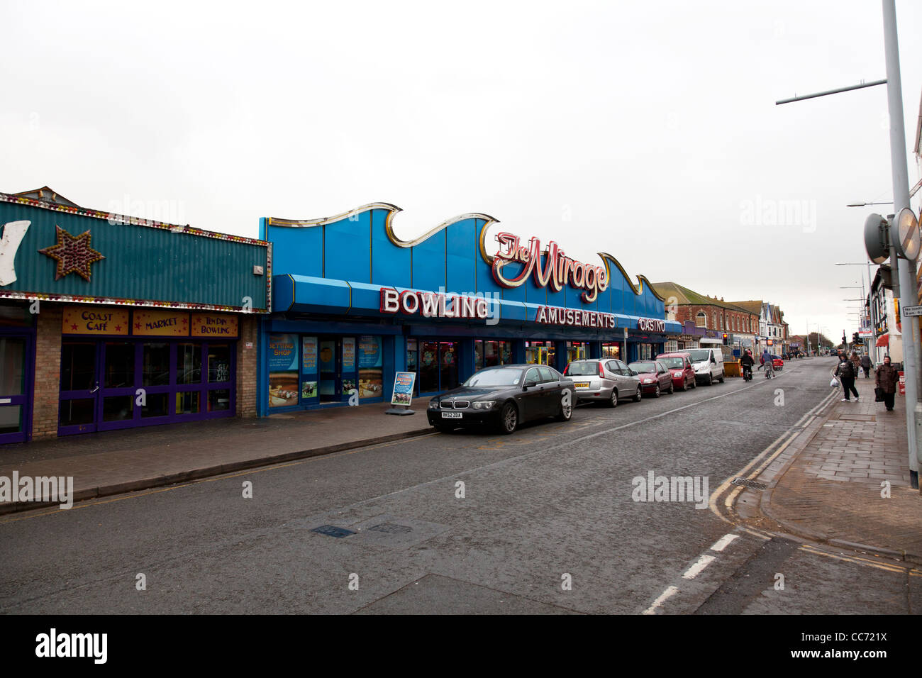 East coast, Mablethorpe, Lincolnshire amusements arcades on High Street