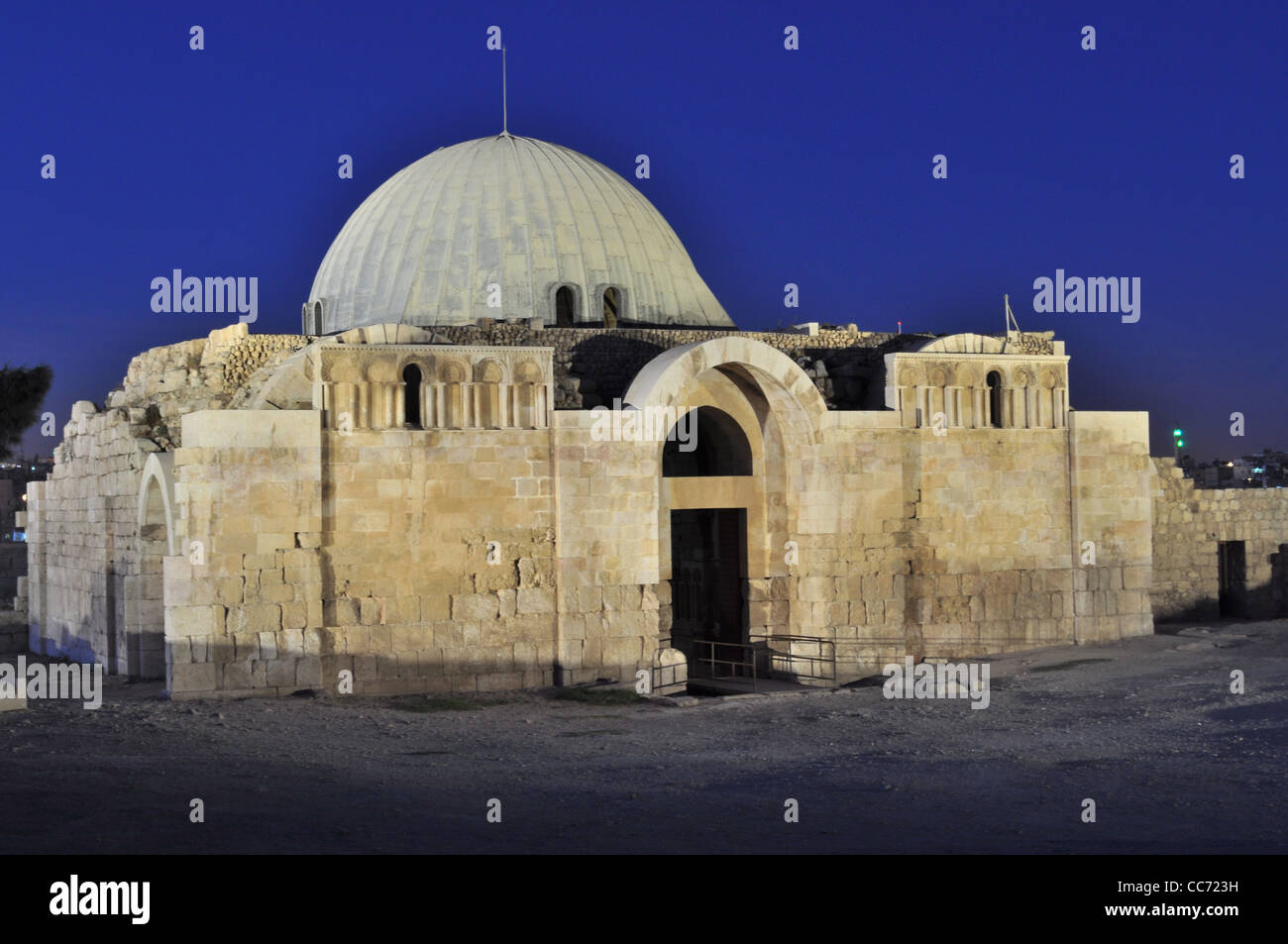 Omayad palace in Citadel Amman,Jordan Stock Photo