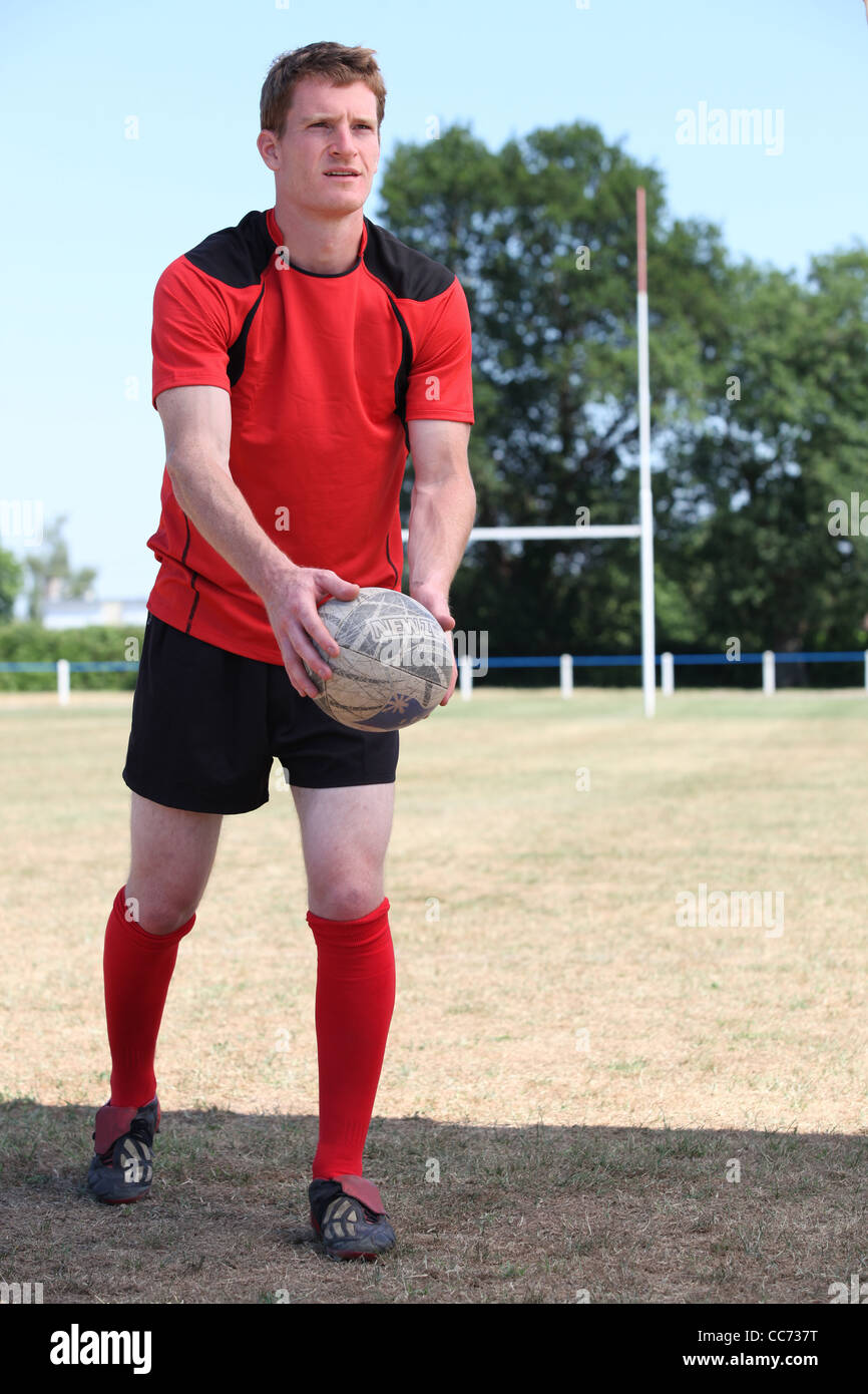 man playing rugby Stock Photo Alamy