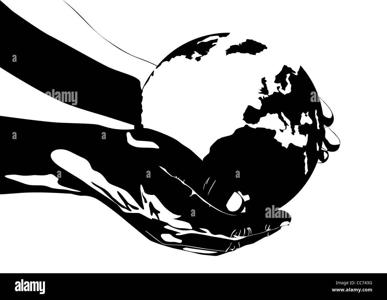 Planet earth picture Black and White Stock Photos & Images - Alamy
