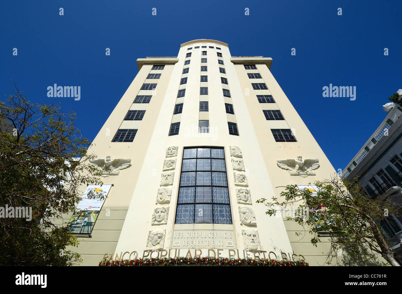 Banco Popular De Puerto Rico in San Juan, Puerto Rico. Stock Photo