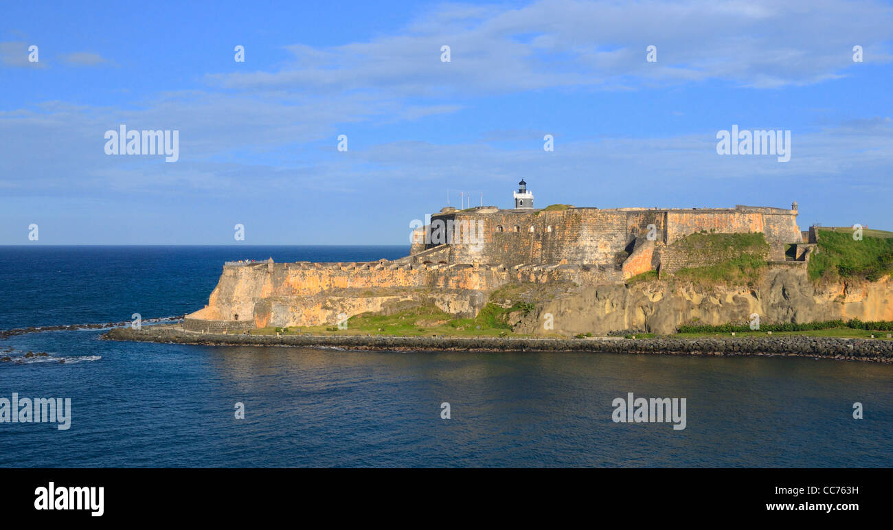 Castillo San Felipe del Morro on the island of San Juan, Puerto Rico. Stock Photo