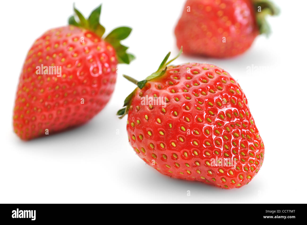 ripe strawberry, isolated on white background Stock Photo - Alamy