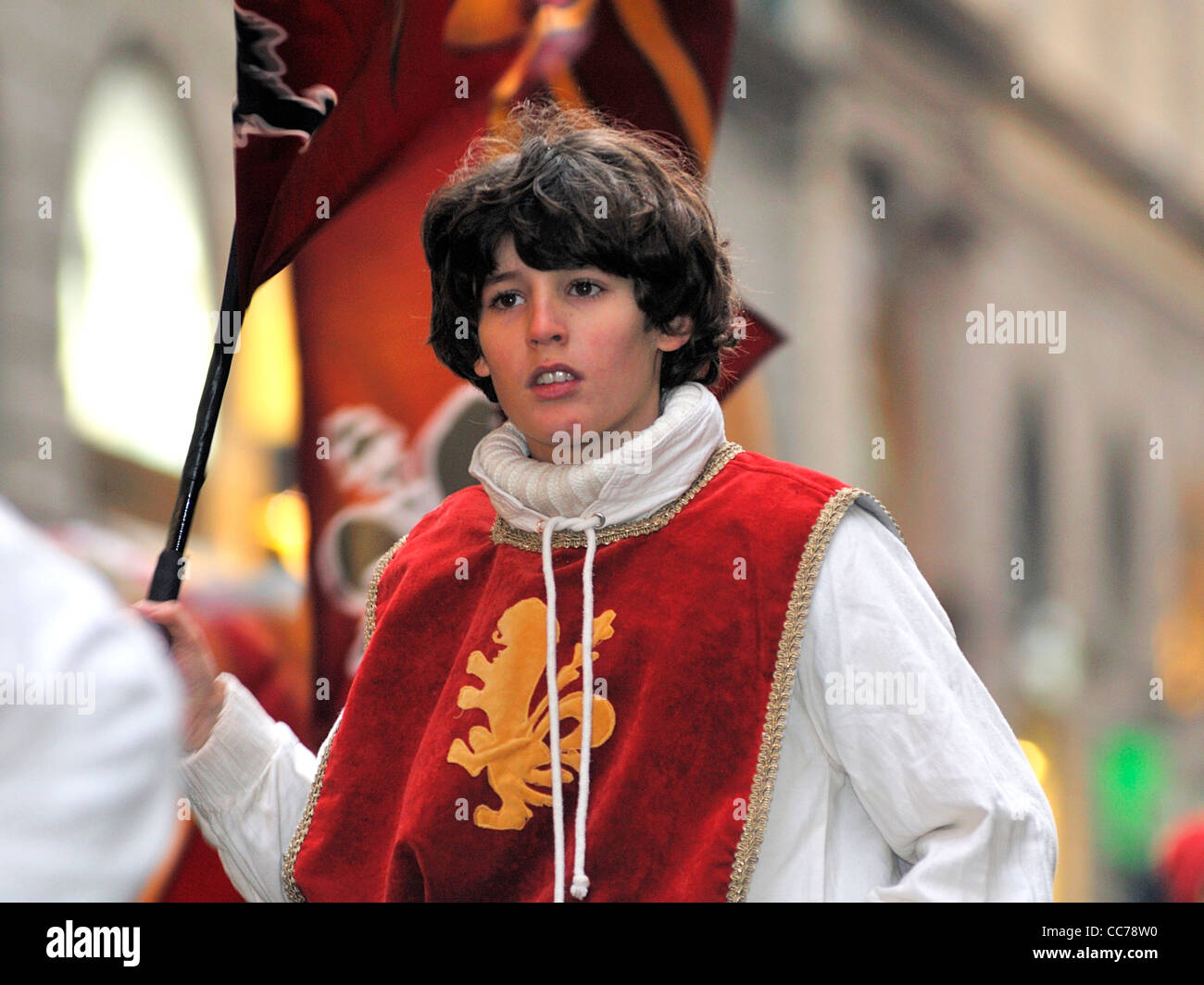 Florence - Cavalcata dei Magi, the traditional parade of the Epiphany on January 6th Stock Photo