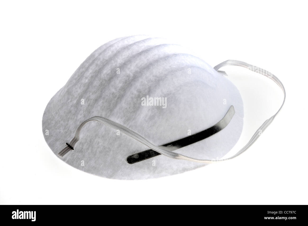 Dust mask, for working in an dusty environment. personal protective equipment. Stock Photo