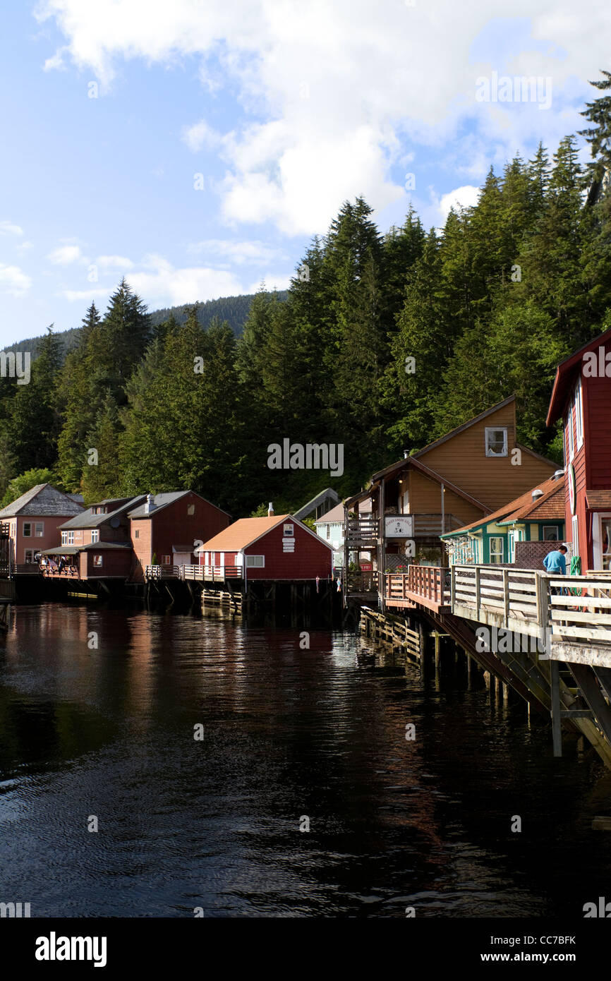 Creek Street, along Ketchikan Creek, Alaska USA Stock Photo Alamy