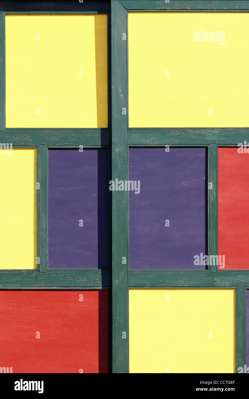 Old colorful board wall Stock Photo - Alamy