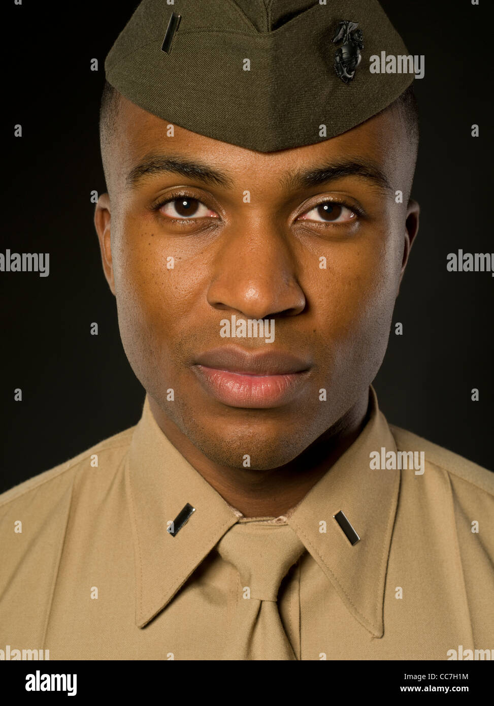 United States Marine Corps Officer in Service B ( Bravos ) Uniform with ...