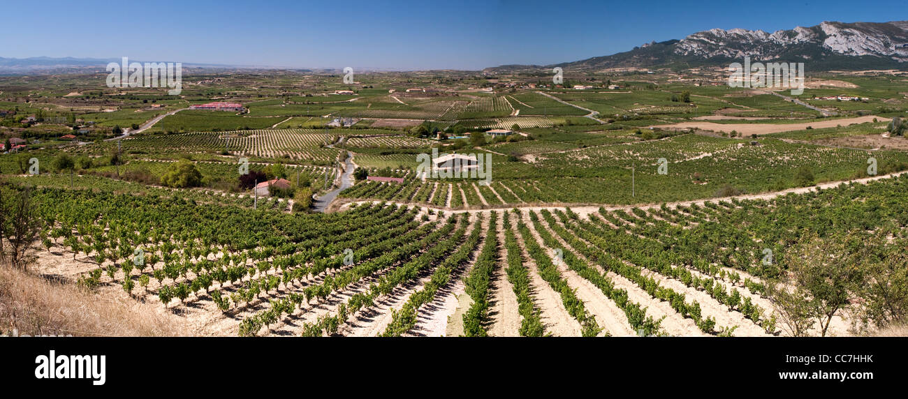 View from San Vicente de la Sonsierra La Rioja Alta Spain Stock Photo