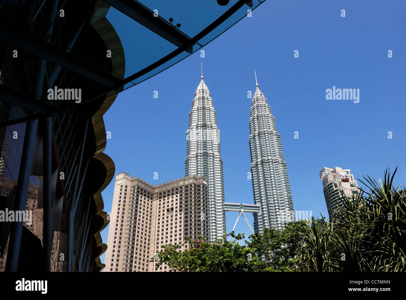 Petronas Twin Towers of Kuala Lumpur, Malaysia Stock Photo