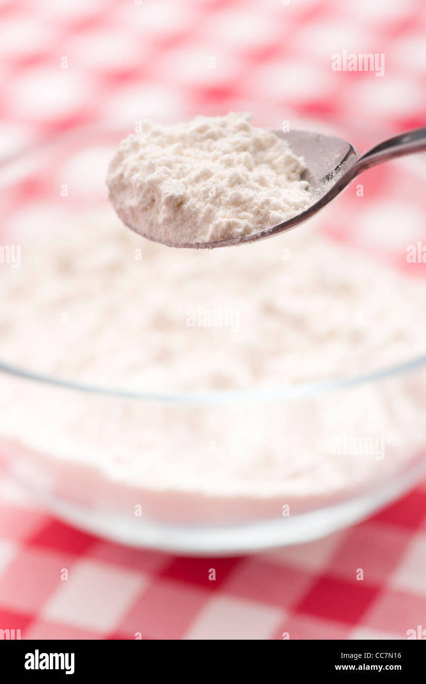 Organic wheat flour Stock Photo