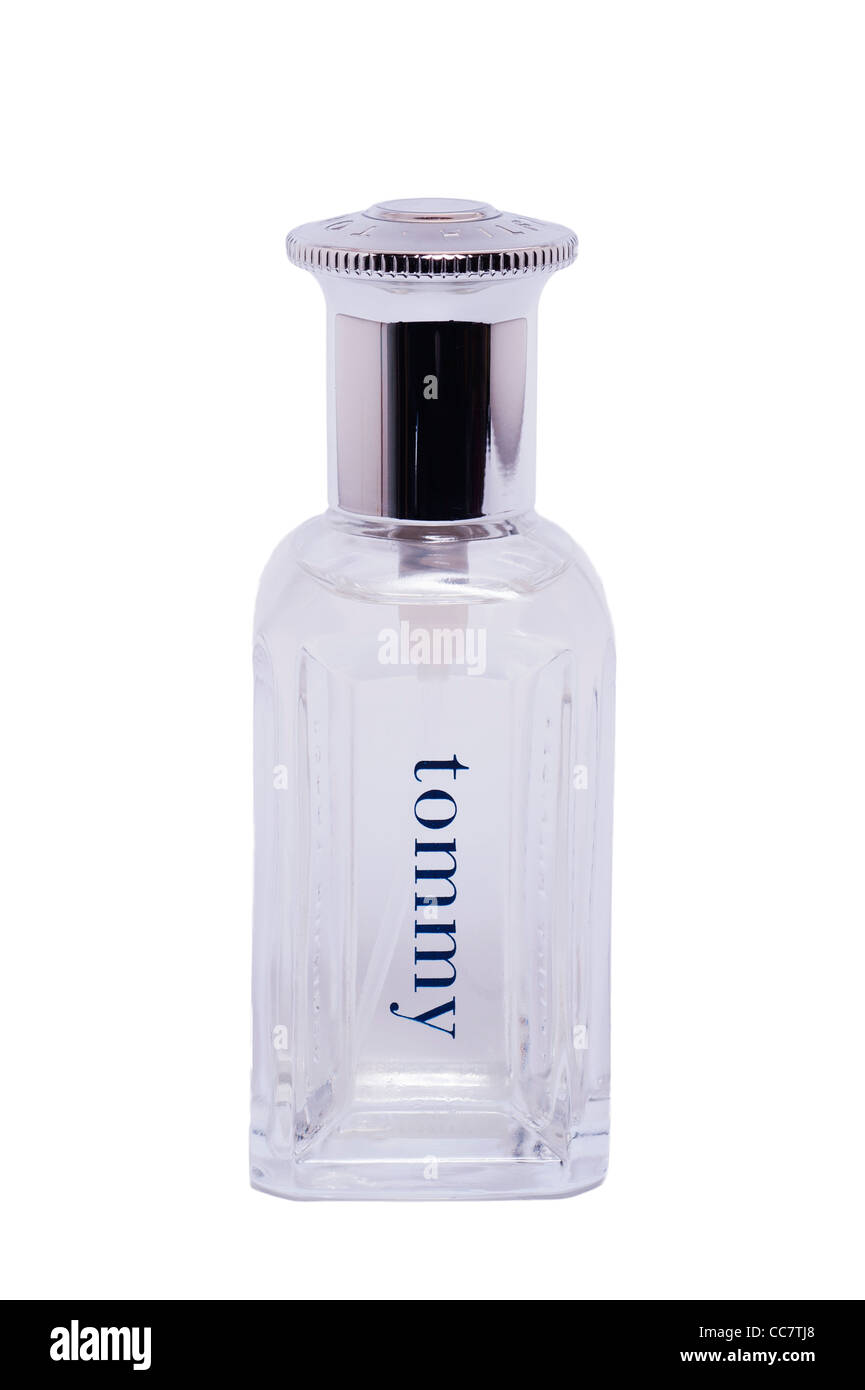 A bottle of Tommy Hilfiger tommy cologne spray aftershave eau de toilette  on a white background Stock Photo - Alamy