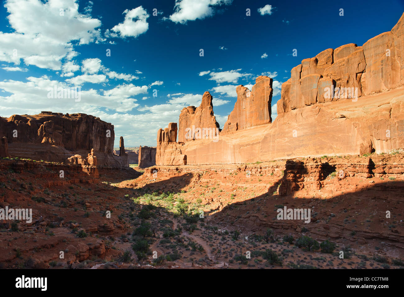 Park Avenue Trail in Arches National Park, Utah, USA Stock Photo