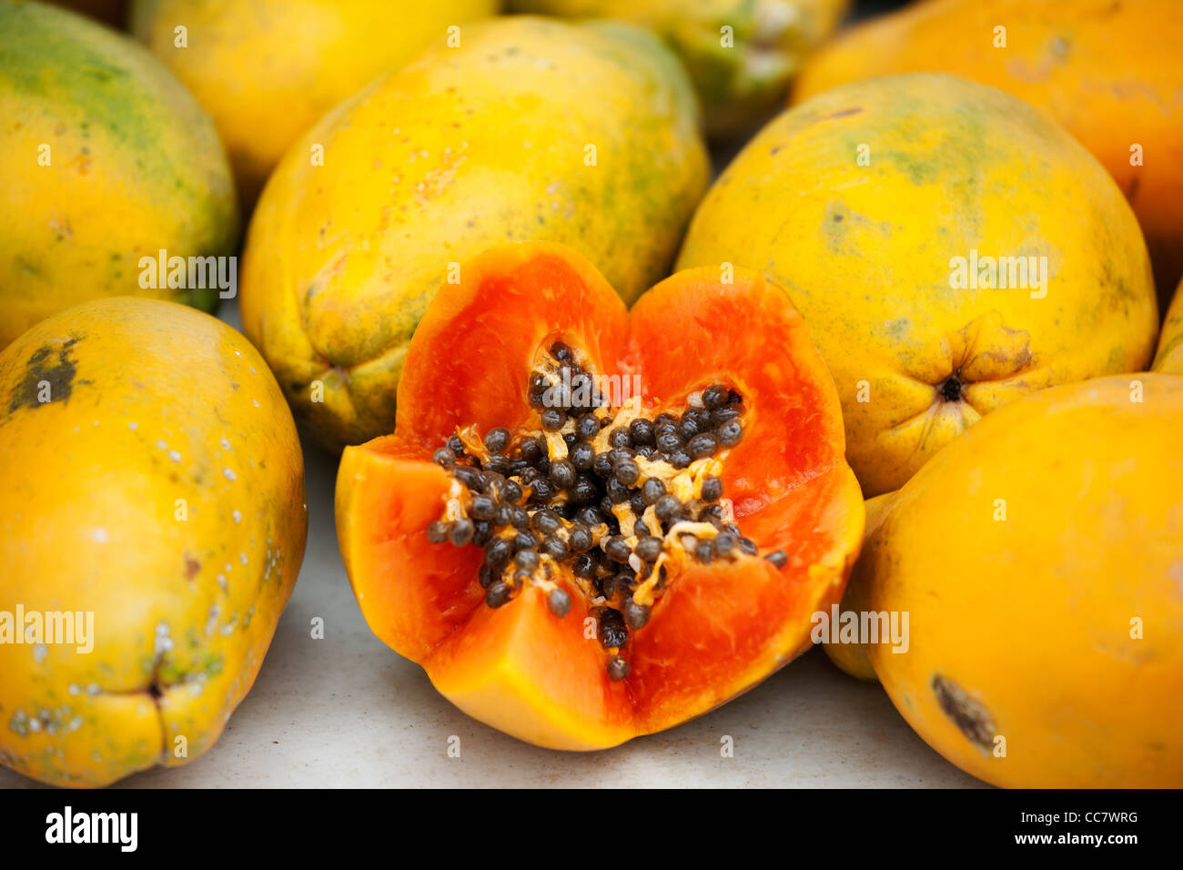 Papaya, Kauai, Hawaii, USA Stock Photo Alamy