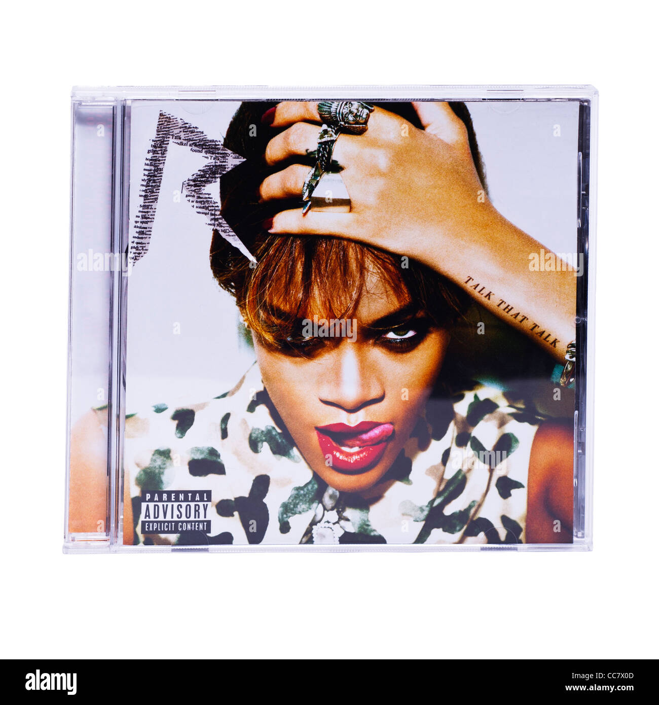 Rhianna Talk That Talk cd album on a white background Stock Photo