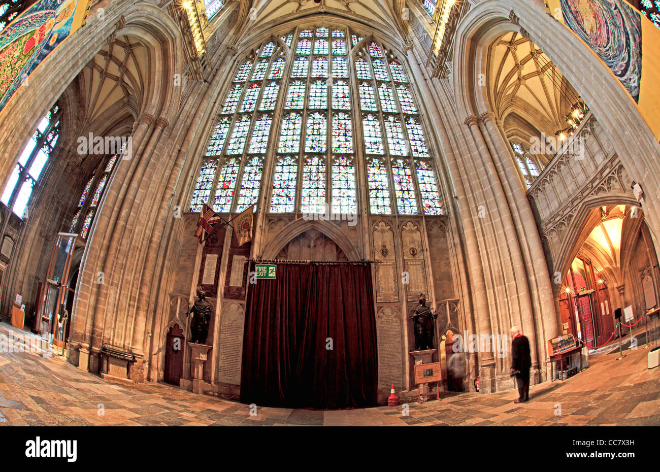 Stained glass windows winchester cathedral hi-res stock photography and ...
