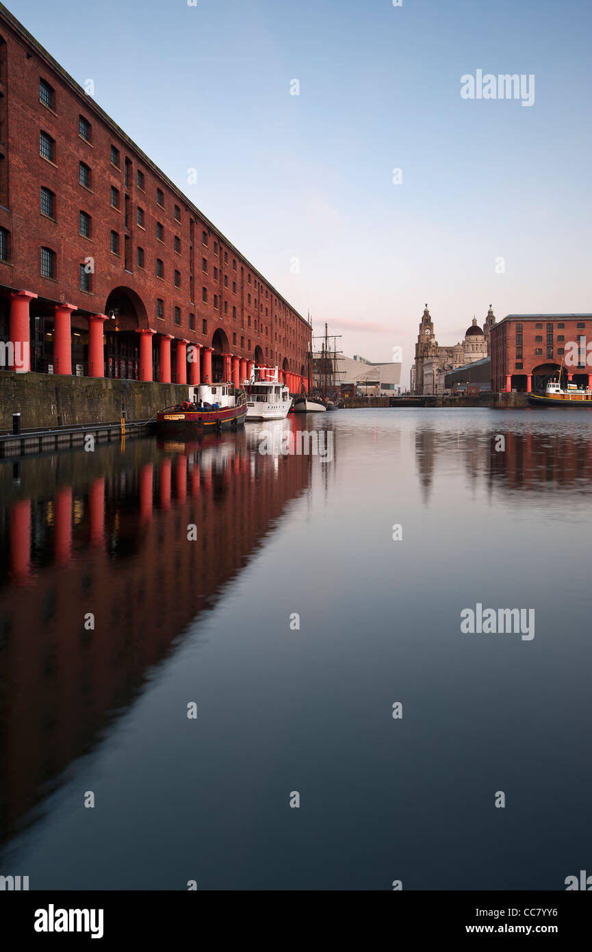 The Albert Dock Liverpool Merseyside UK Stock Photo