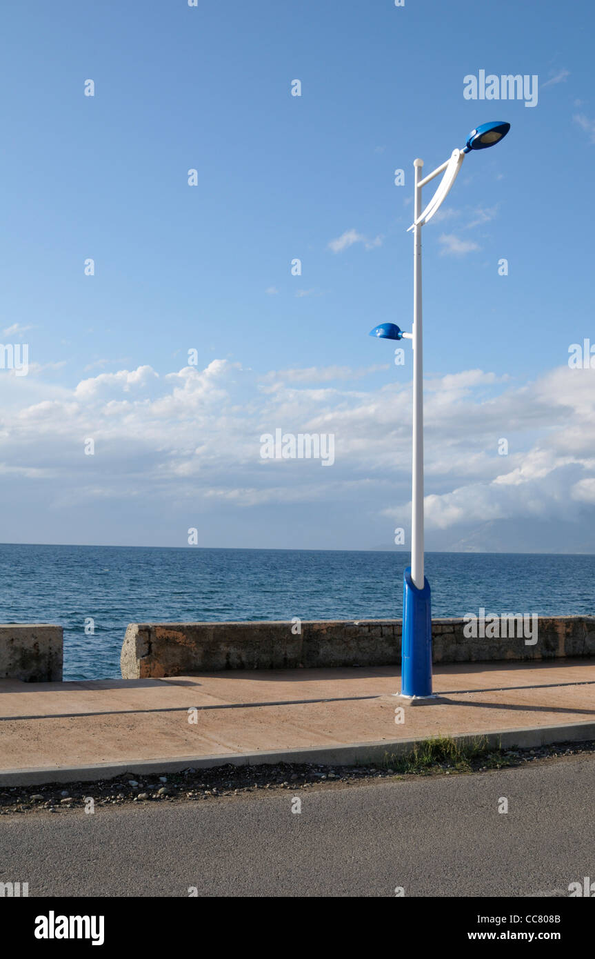 Stree Lamp, Corsica, France Stock Photo