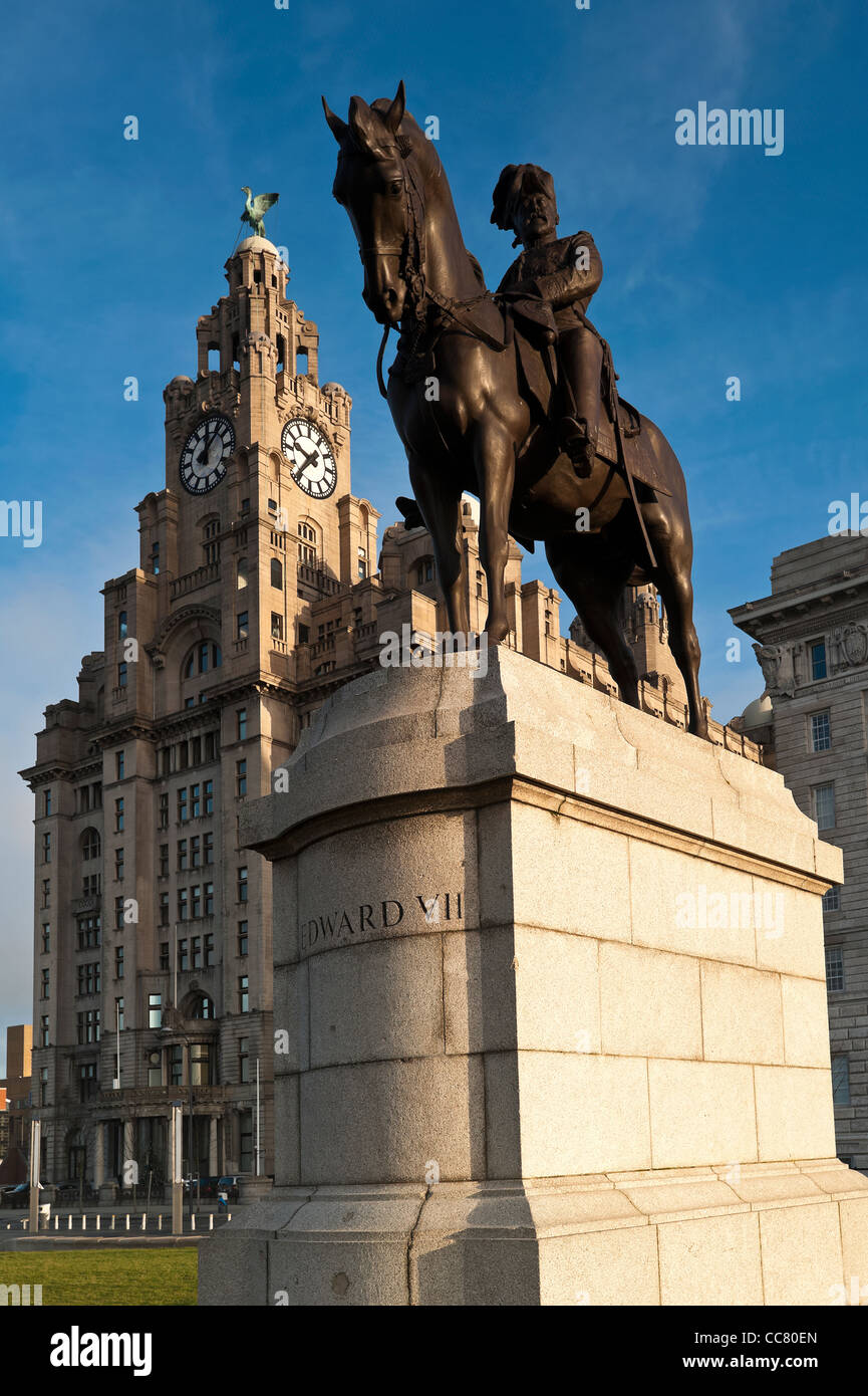 The Pier Head Liverpool Merseyside UK Stock Photo