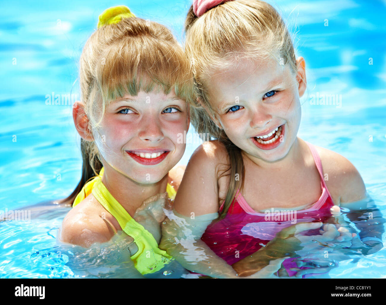 Children in swimming pool Stock Photo Alamy