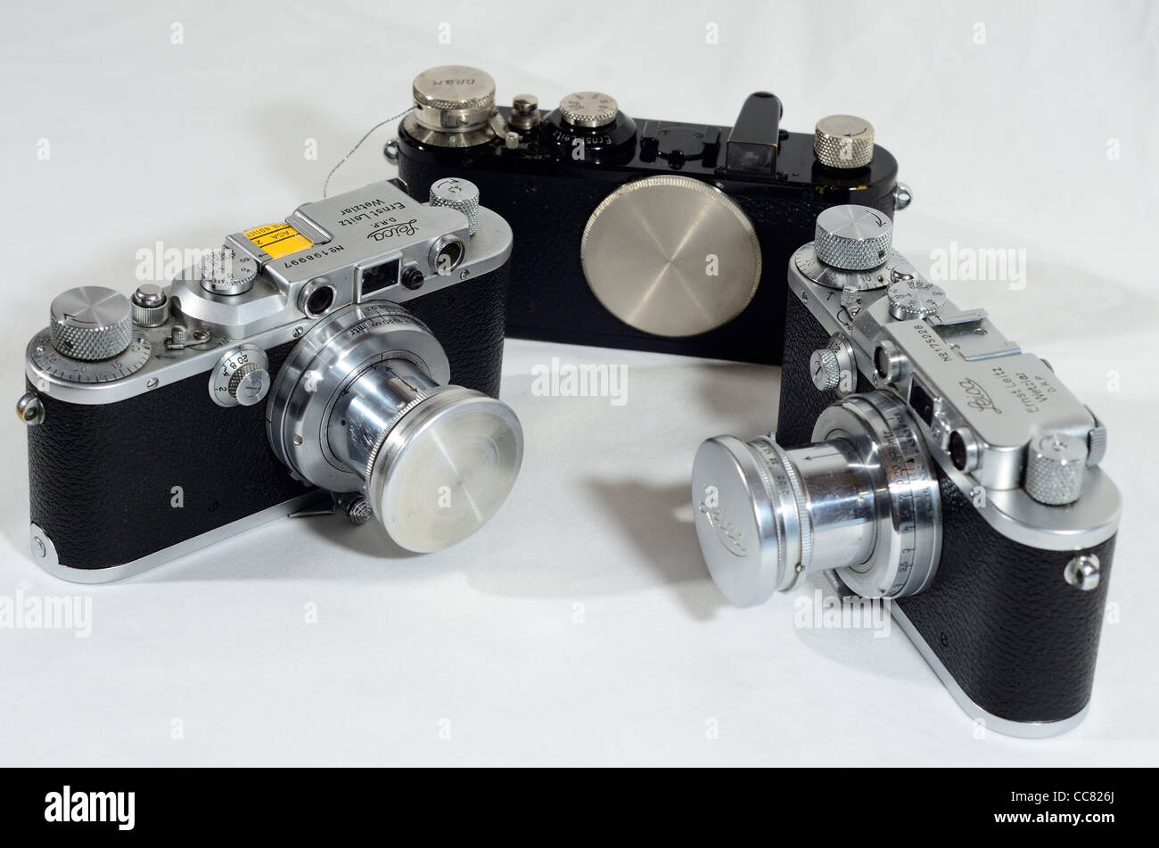 1930's Leica screw mount cameras. 1930 Leica I, 1935 Lieca