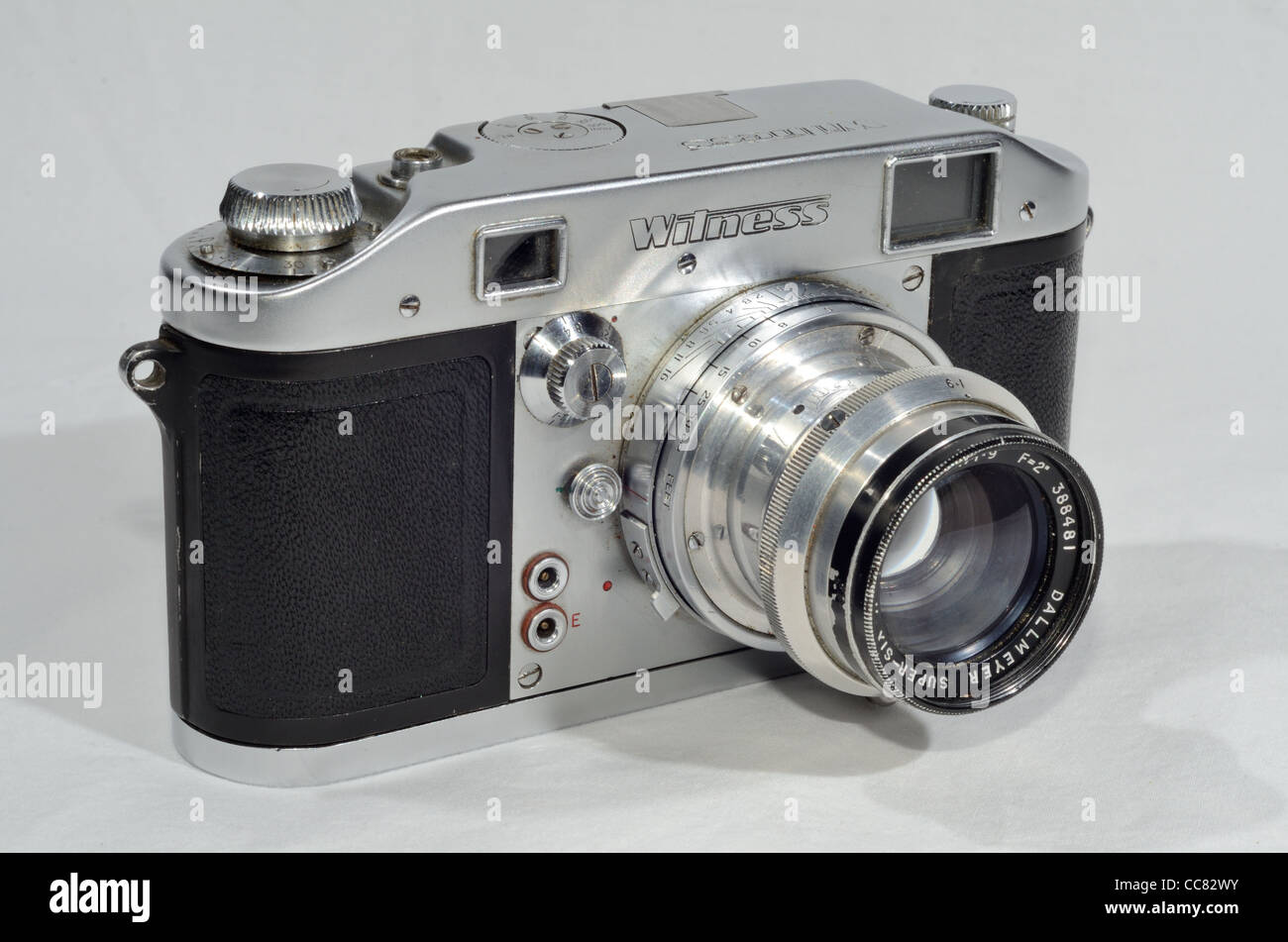 1952 Ilford Witness 35mm Rangefinder Camera Stock Photo