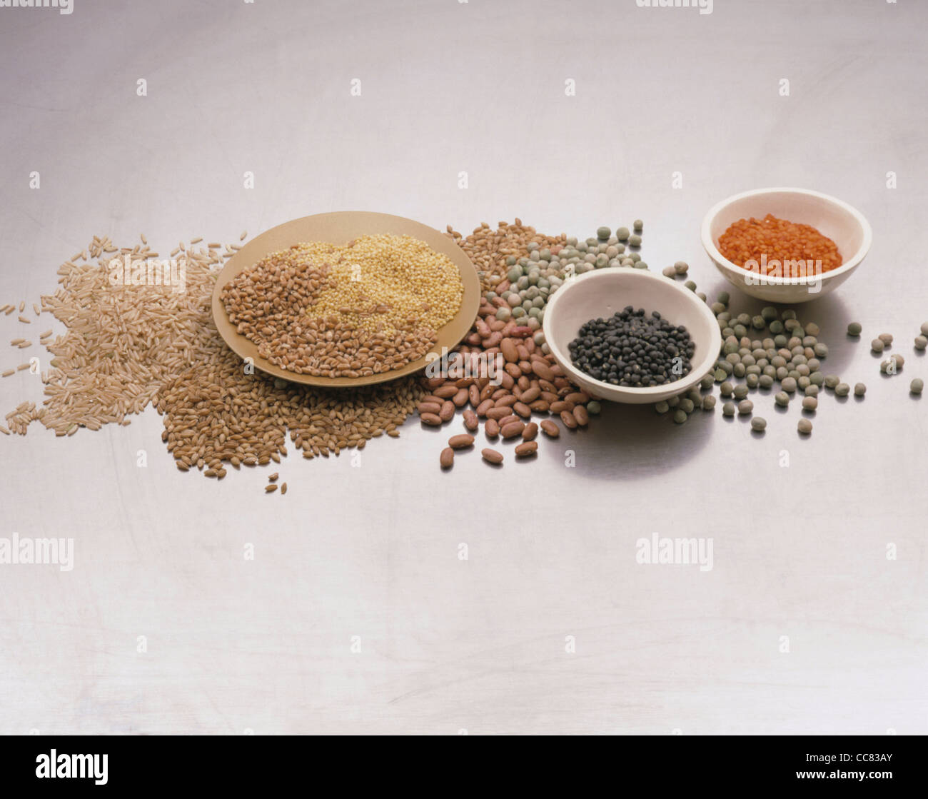 Grains and legumes Stock Photo Alamy
