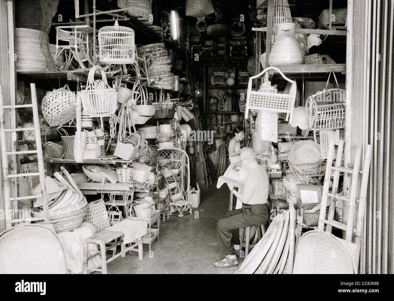 Travel Photography - Shop in Kuala Lumpur in Malaysia in Southeast Asia Far East. Business Occupation People Documentary Stock Photo