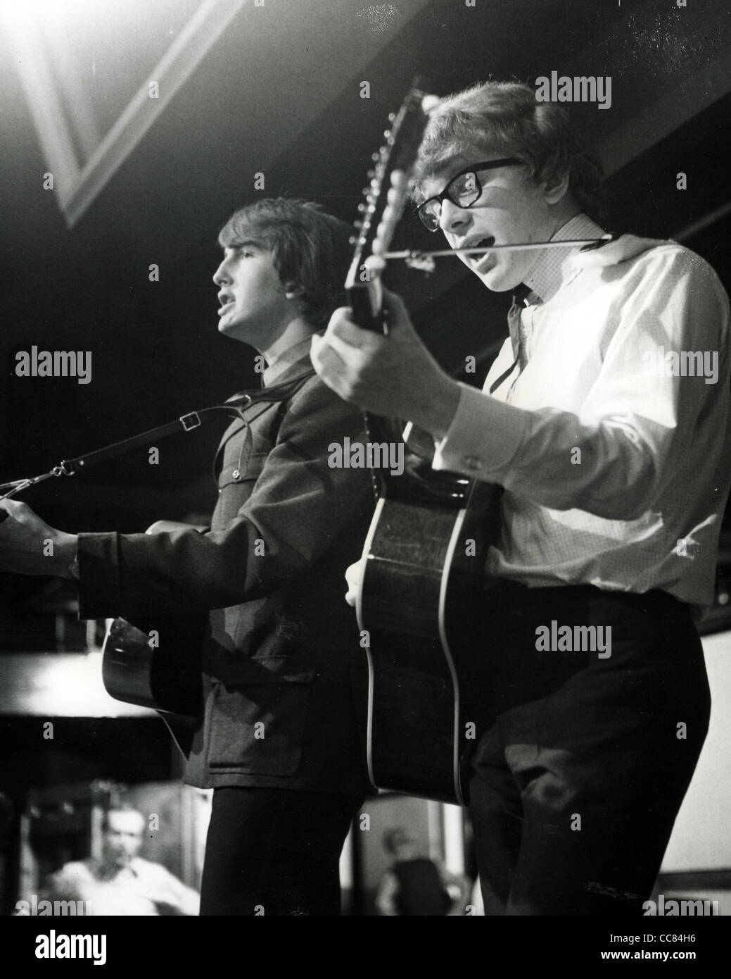 PETER AND GORDON UK pop duo on Ready Steady Go in June 1964 with Gordon
