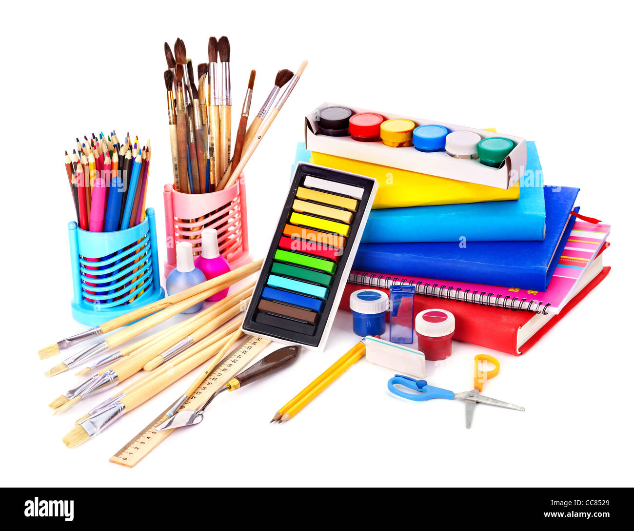 Back to school supplies Stock Photo Alamy