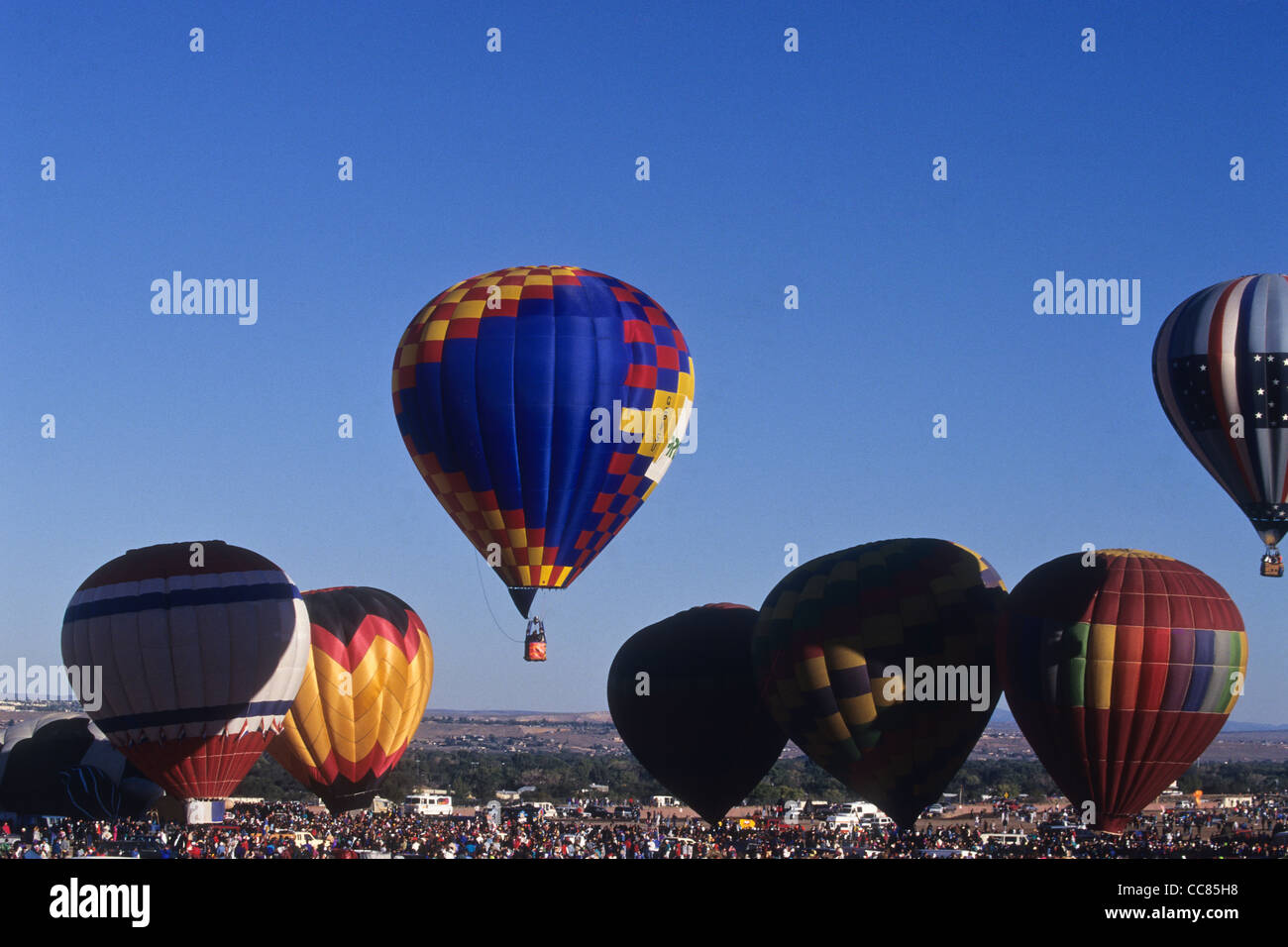 Hot Air Ballooning Stock Photo