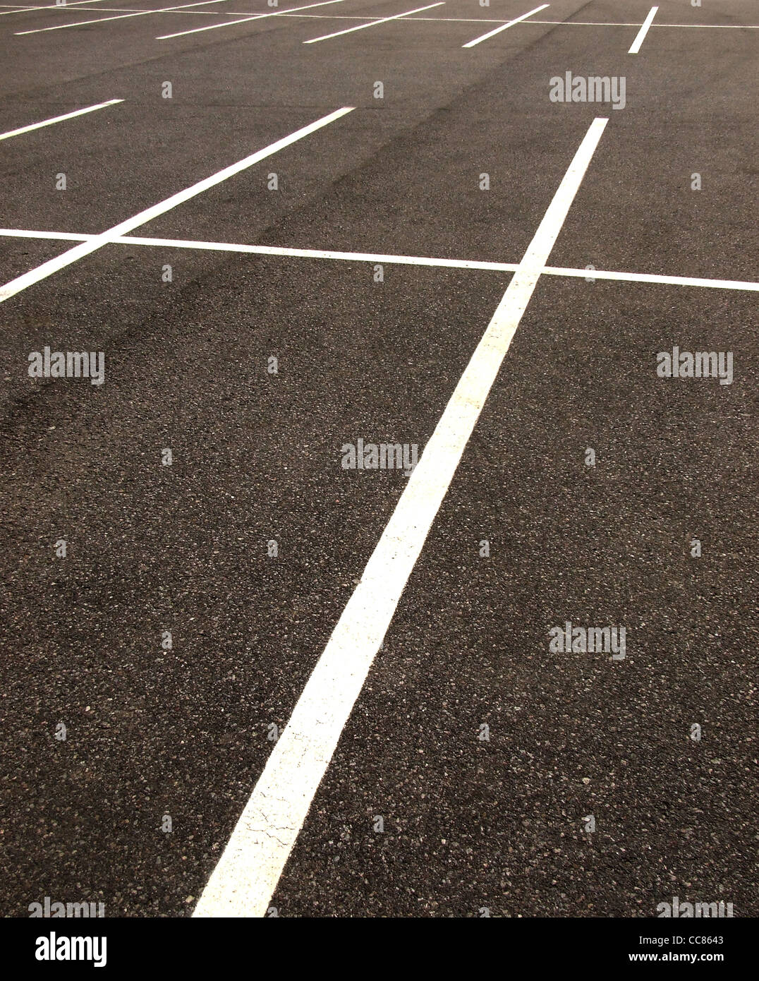 Parking lines Stock Photo