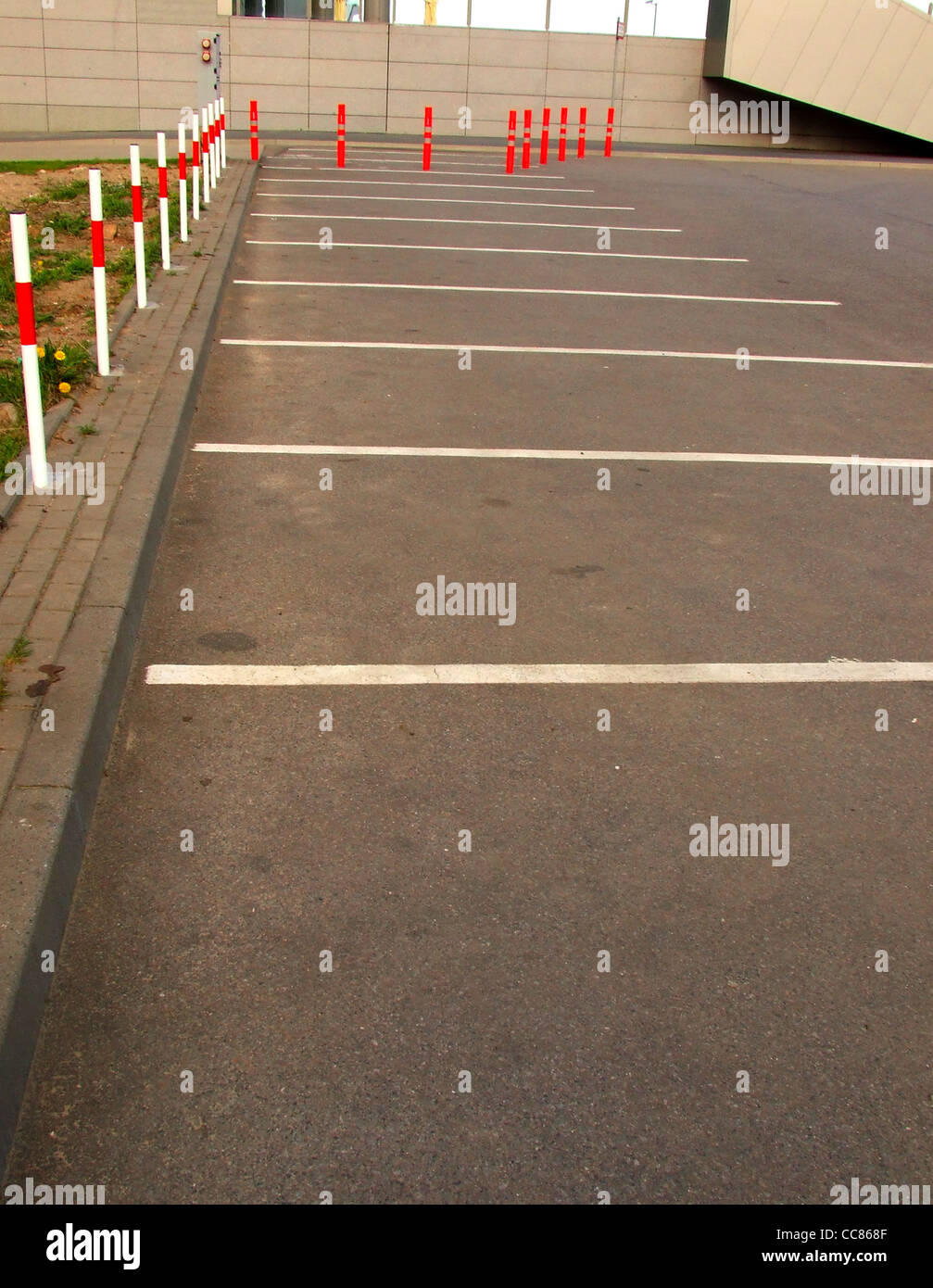 Empty parking Stock Photo