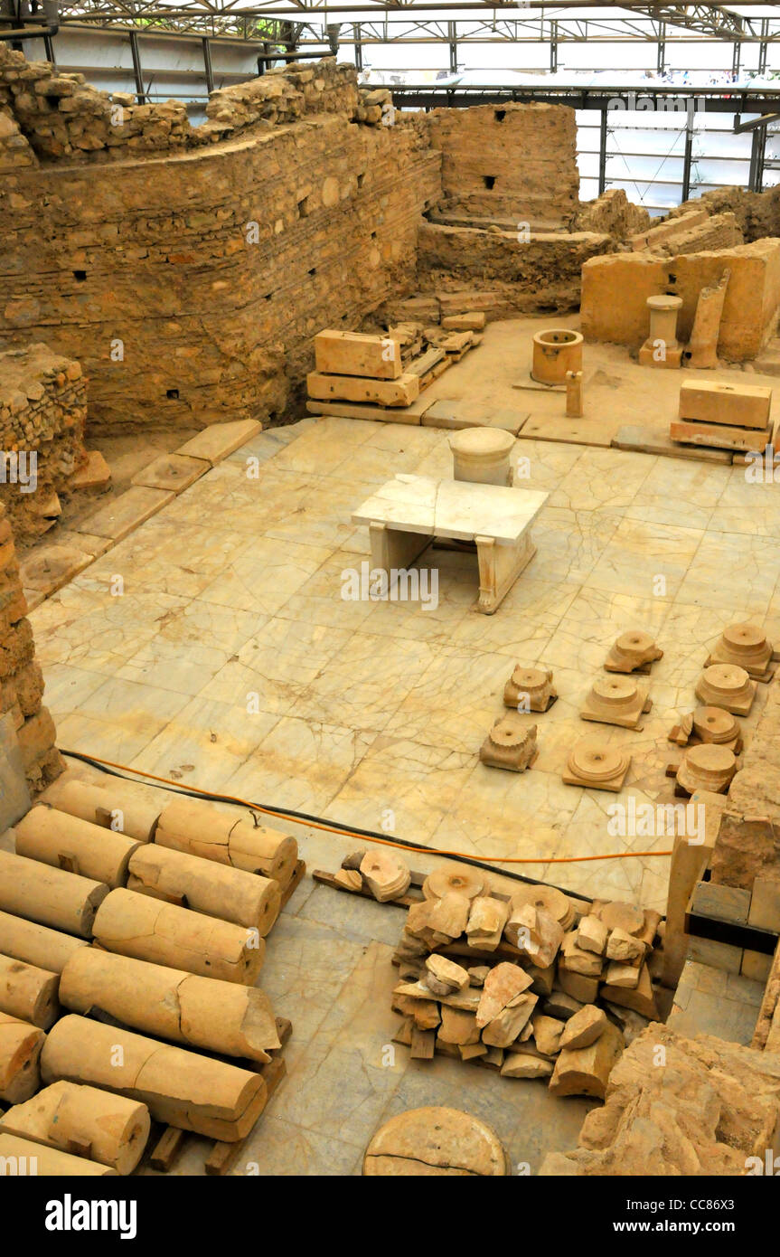Terrace Houses Ancient Ephesus Turkey Kusadasi Aegean Mediterranean