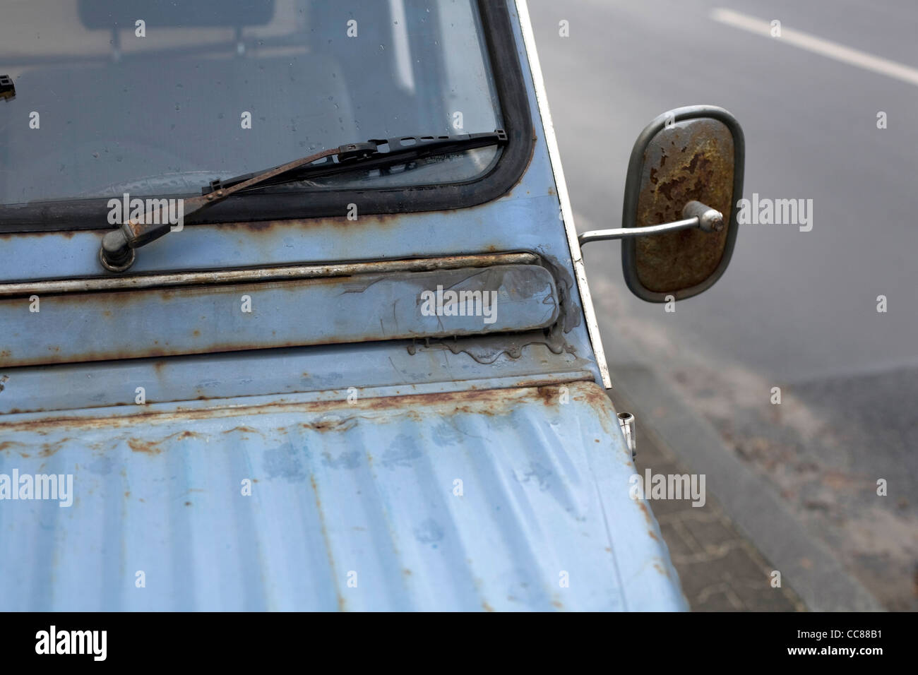 Rusty Car Citroen 2cv Stock Photo