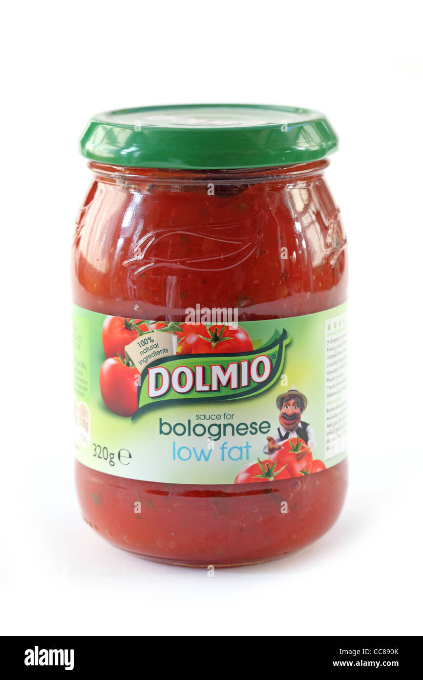 dolmio bolognese souse low fat jar Stock Photo - Alamy
