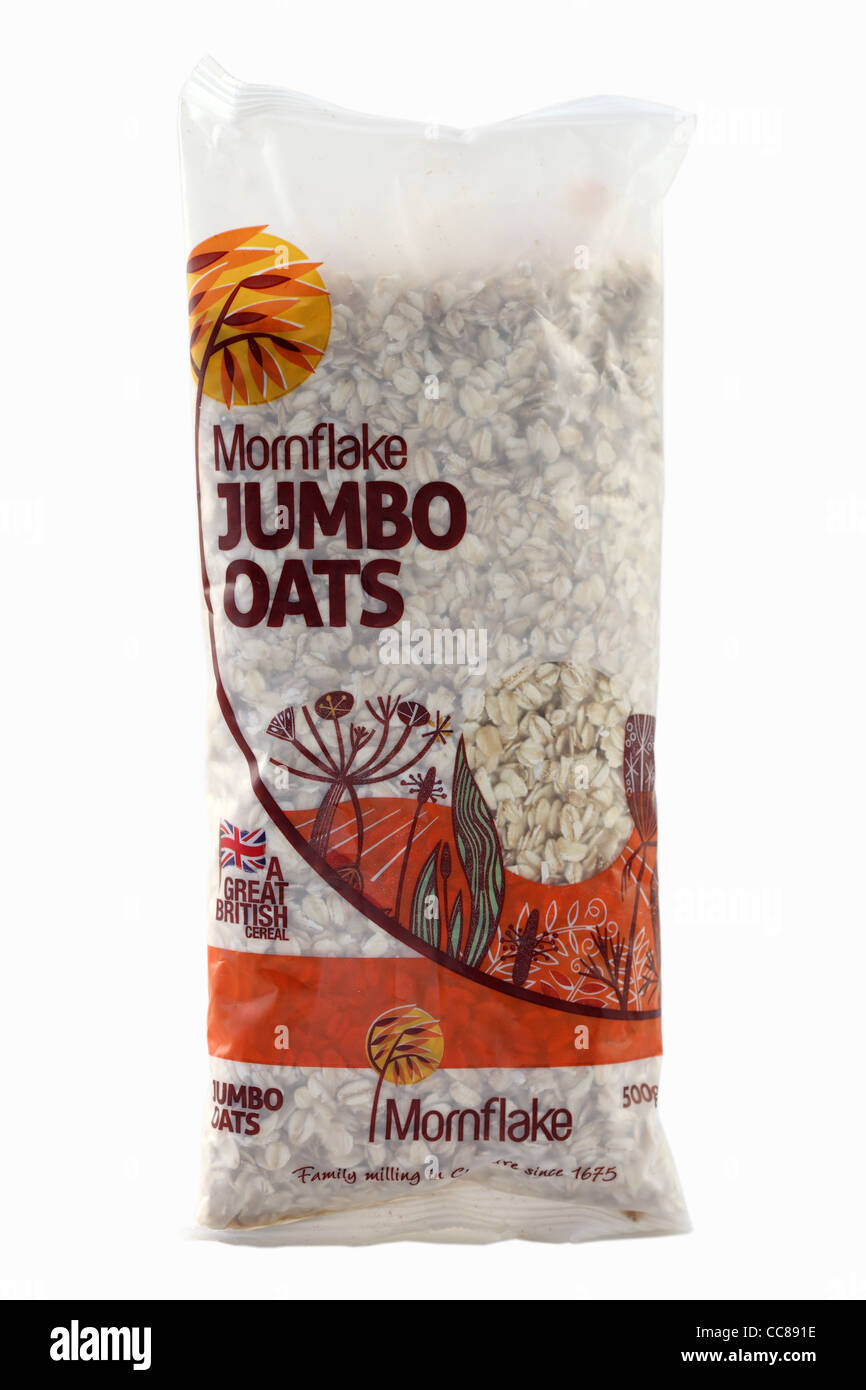 Jumbo oats porridge Stock Photo