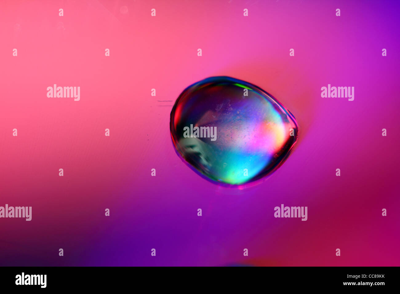 A colourful water droplet Stock Photo Alamy