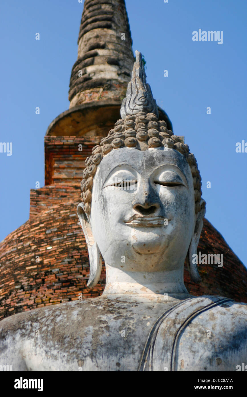 Wat Sa Si Buddha, Sukothai Historical Park, Thailand Stock Photo