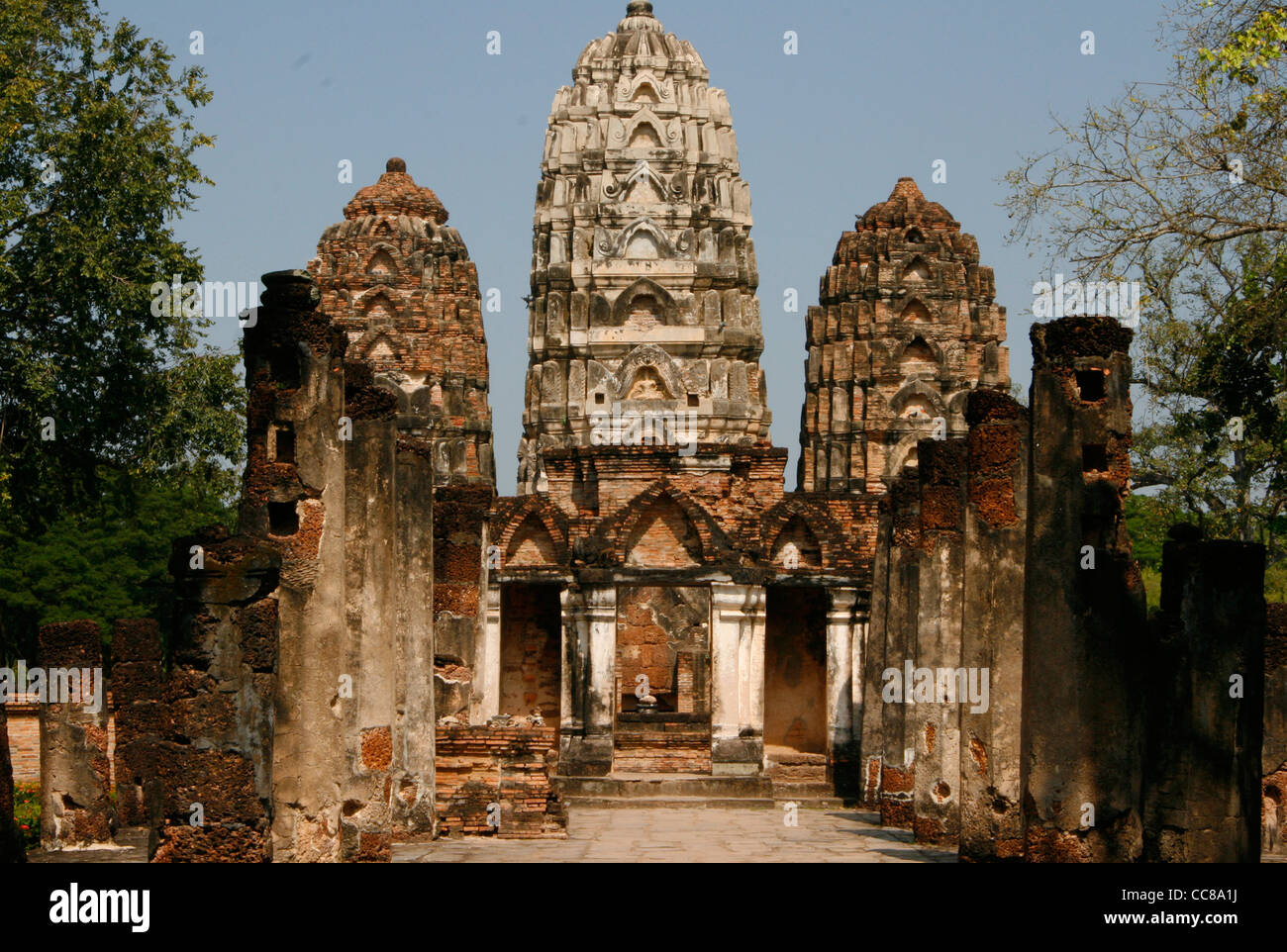Wat Si Sawai, Sukothai Historical park, Thailand Stock Photo