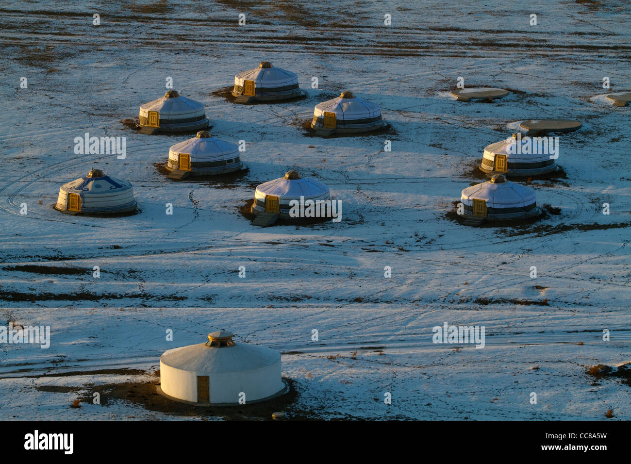 Yurts or gers in Ulan Bator Mongolia Stock Photo - Alamy