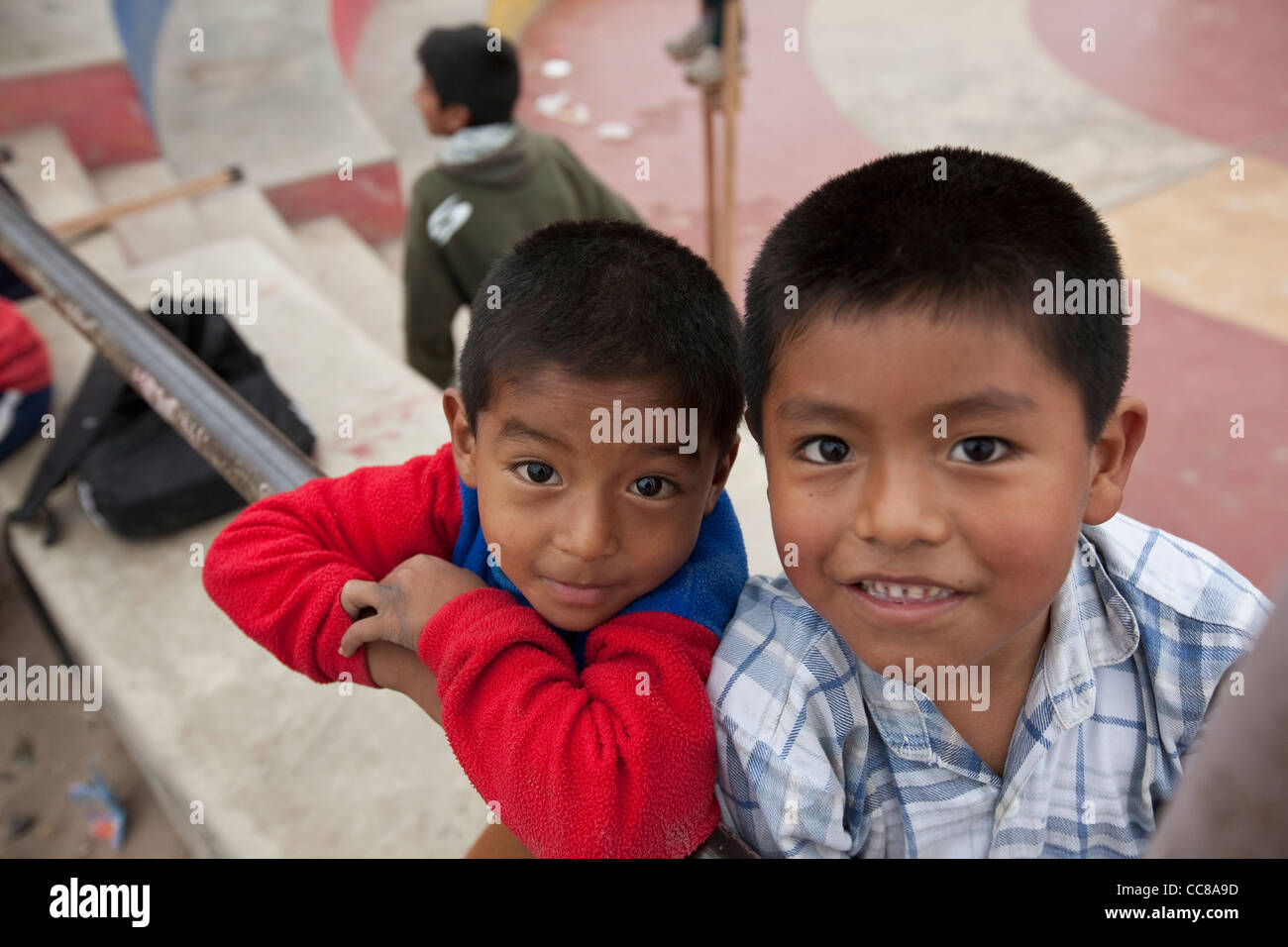 Children in Lima, Peru, South America. Stock Photo