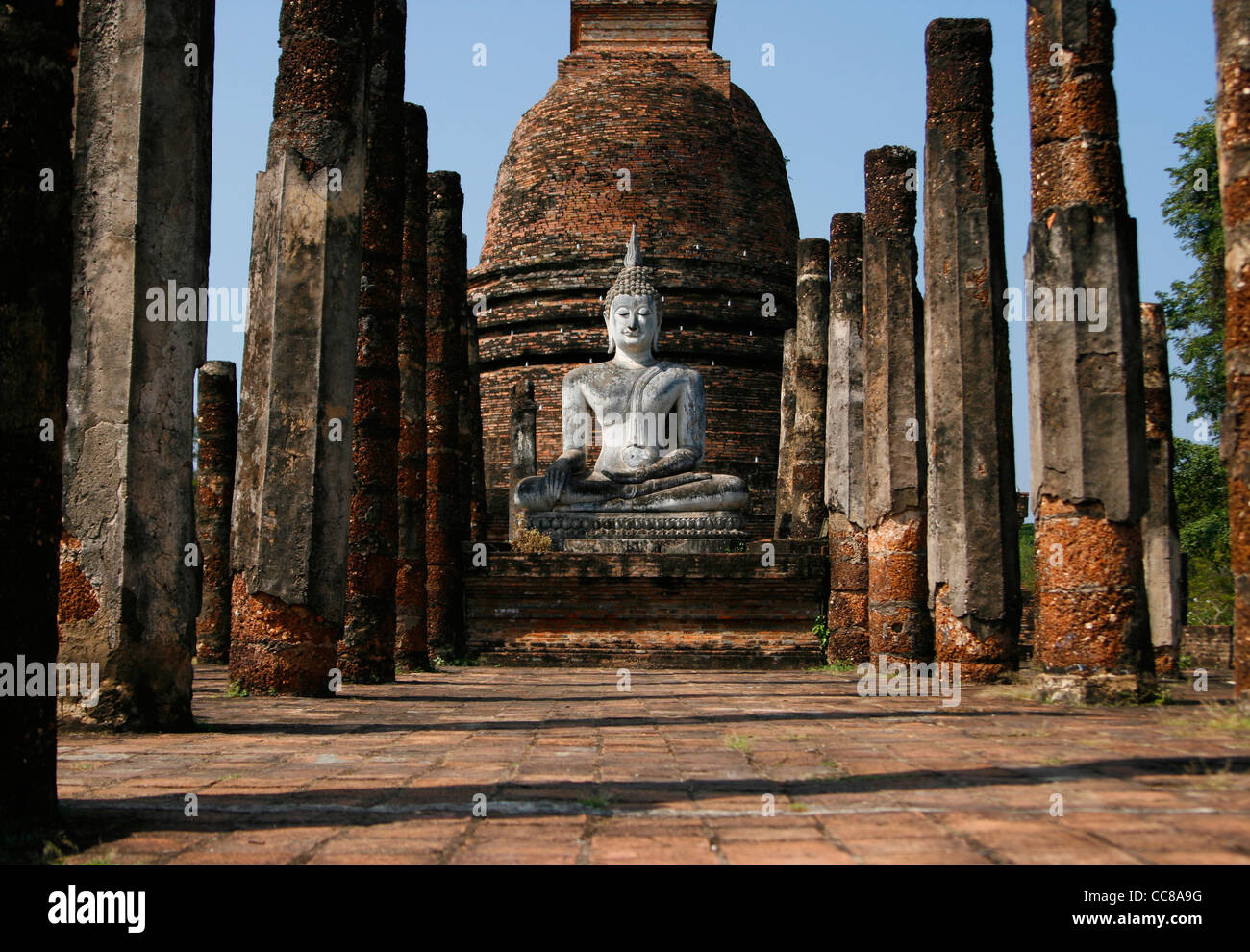 Wat Sa Si 2, Sukothai Historical Park, Thailand Stock Photo