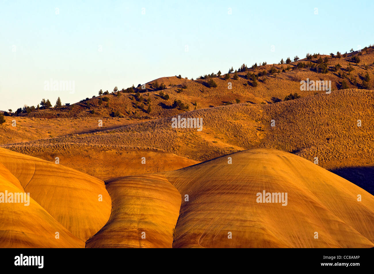 Painted Hills Unit in the John Day Fossil Beds National Monument Stock
