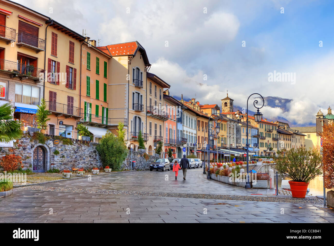 Promenade of Cannobio, Verbania, Piedmont, Italy Stock Photo - Alamy