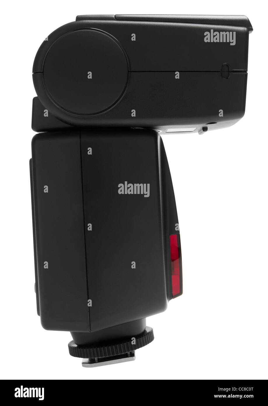 Camera flash speedlite strobe on white background Stock Photo Alamy