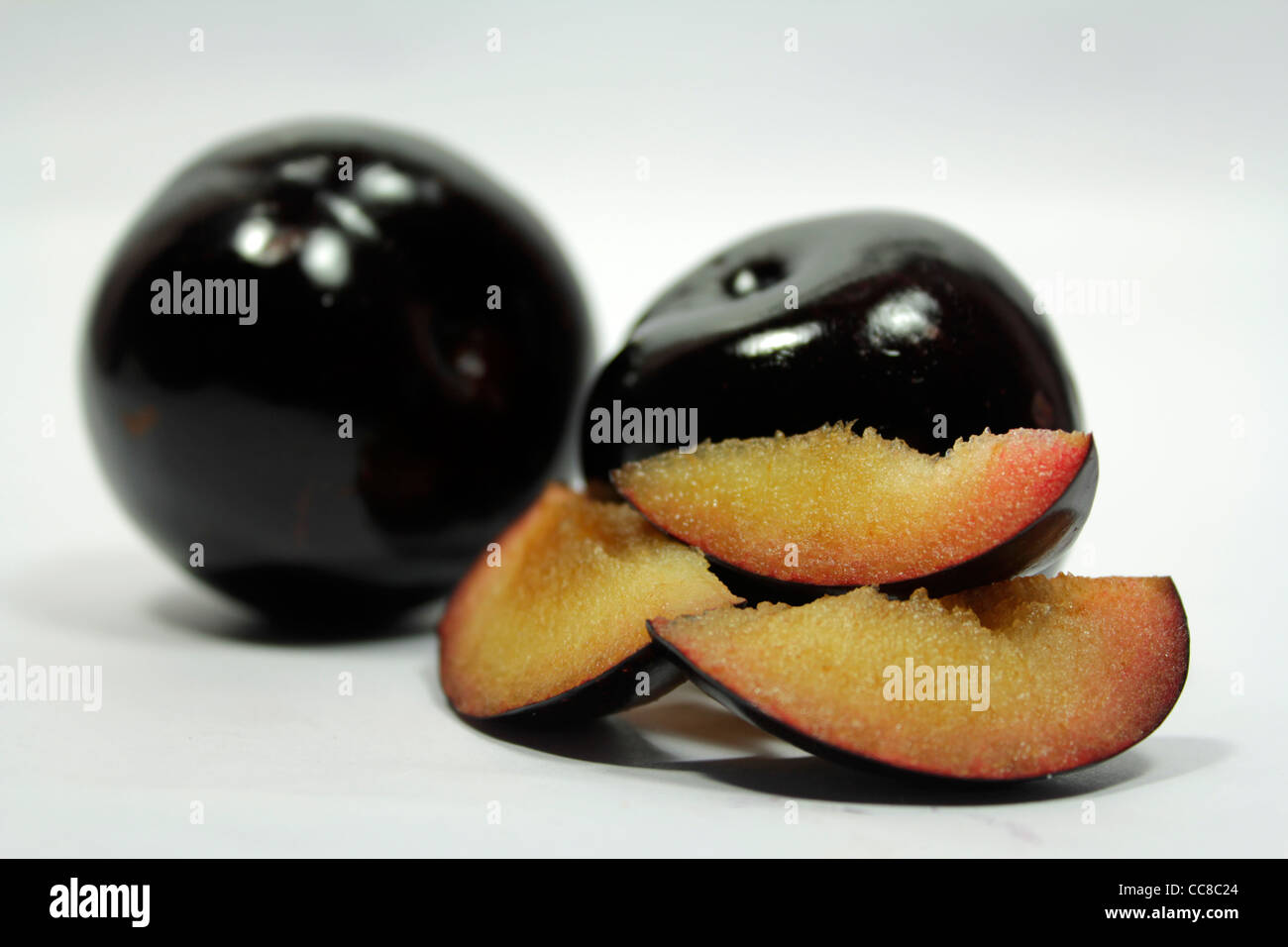 american plums Stock Photo