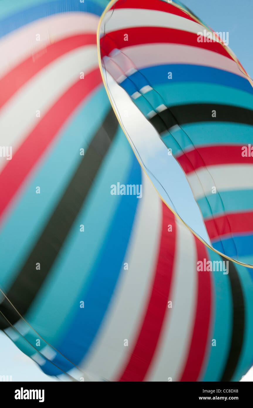 Large circular shaped kite flying Stock Photo Alamy