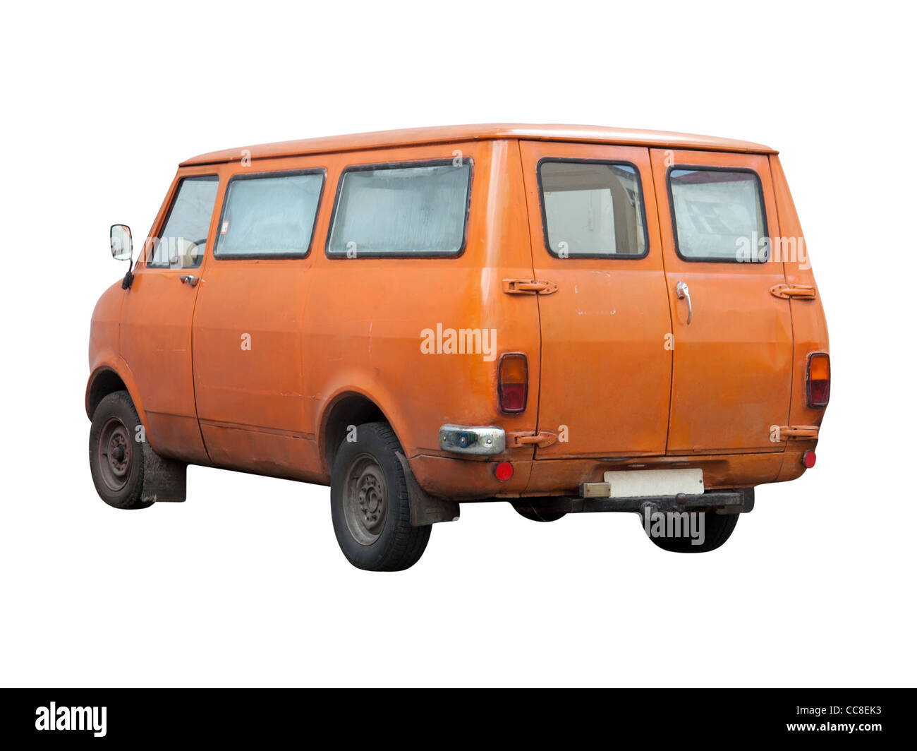 Vintage Transportation Van from Seventies (1970s) Stock Photo