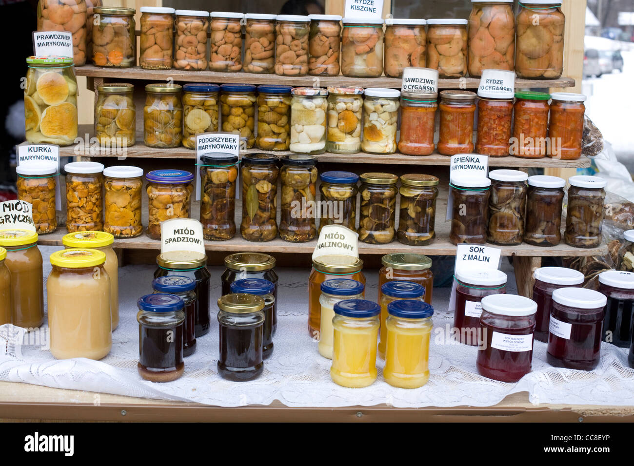 Traditional Polish Products Stock Photo Alamy